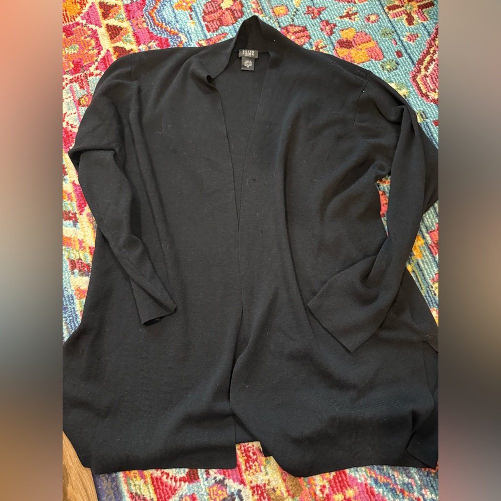 Eileen Fisher Elegant Black Cardigan